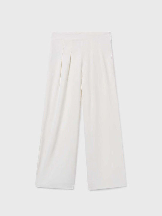 Mayoral Pantalon Pentru Copii Din Țesătură Ecru
