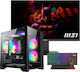 Vengeance Vengeance Maverick-S30 Настолен Компютър (Athlon-3000G/8GB DDR4/240GB SSD/Без Операционна Система) с Клавиатура (International English) и Монитор MSI PRO MP2412