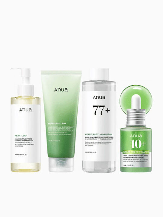 Anua Redness Soothing Essential Set Hautpflege-Set für Akne 4 Stück