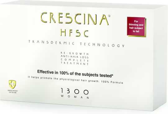 Crescina Transdermic HFSC 1300 Growth Stimulation Hair Ampoules Against Hair Loss For Women 20x3.5ml