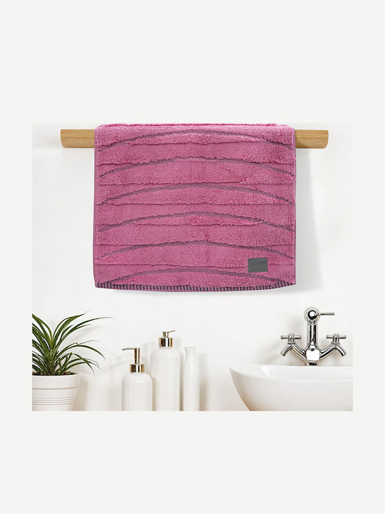 Lino Home Πετσέτα Χεριών Loomline 40x60εκ. Κοραλί Βάρους 600gr/m²