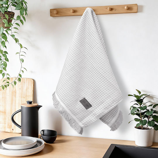 Lino Home Geschirrtuch aus 100% Baumwolle in Beige Farbe 40x60cm