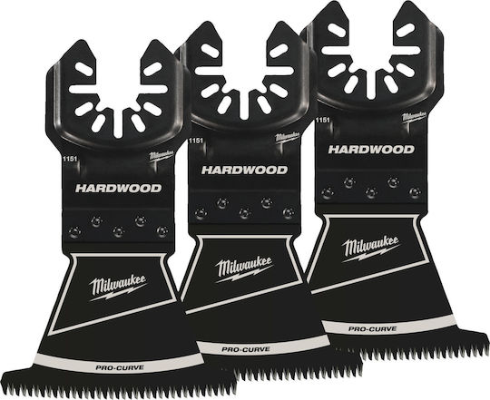 Milwaukee Hard Wood Cutting Blade W 3c 64mm 3 Pieces
