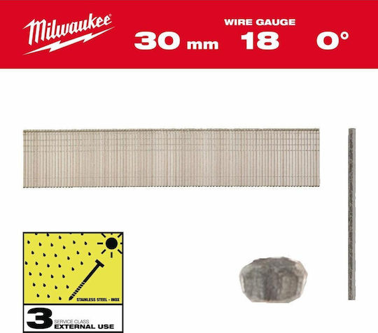 Milwaukee Στυλοι Inox 18g/30mm 5000τμχ M18fn18gs