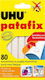 UHU Kleber Aufkleber Sofort Patafix 80 White Glue Pads für Handwerk 80Stück Keine Lösungsmittel Weiß