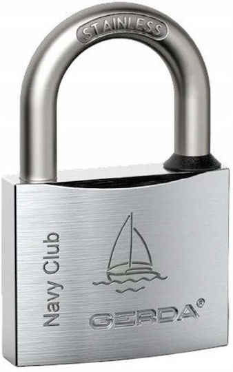 Gerda Steel Padlock Brass with Key 50mm 1pcs