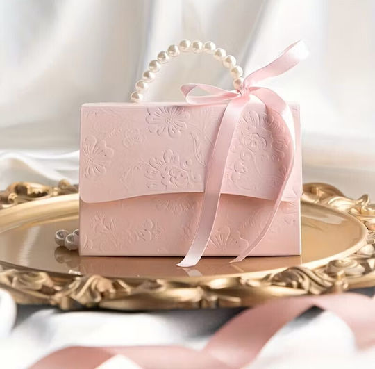 By Queen Feminine Luxury Pearl Purse Κουτί Δώρου Ροζ