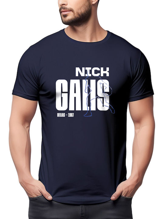 Nick Galis T-Shirt Blue Nick Galis T-Shirt Blue