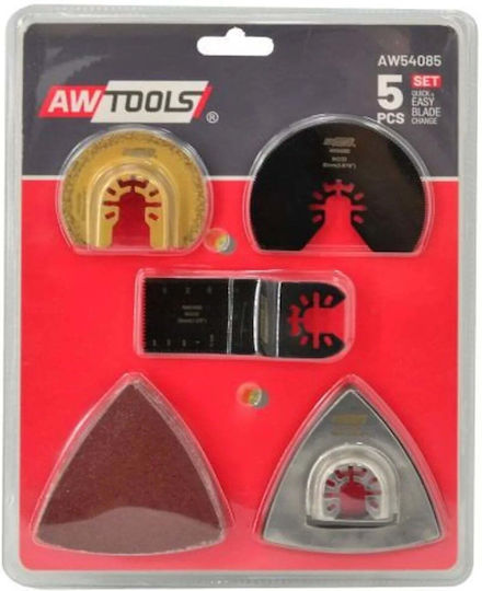 Awtools Mt Σετ Πριονολαμες 5τμχ Πολυλειτουργικη Συσκευη