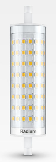 Radium Λάμπα LED 15W 118mm για Ντουί R7S Θερμό Λευκό Dimmable
