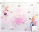 A4+ Plastic File Folder Zipper Flamingi Fresh