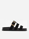Flache Sandalen für Damen Flatforms in Schwarz Farbe