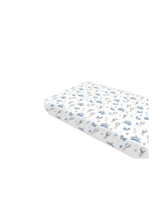 MimiNu Cearșaf pentru bebeluși Pentru Patut Bumbac cu Cauciuc 160x80buc