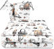 MimiNu Set Pentru Patut Grey 3buc piese