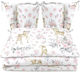 MimiNu Set Für Krippe Sweet Deer Pink 4Stück