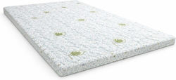 Pucioasa LJD26245 Ημίδιπλο Memory Foam Eμποτισμένο με Αλόη & Αποσπώμενο Κάλυμμα 130x190x5εκ.