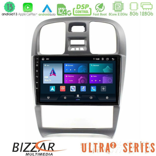 Bizzar Car Audio System for Hyundai Sonata 2001-2005 (Bluetooth/USB/WiFi/GPS/Apple-Carplay/Android-Auto) with Touch Screen 9"