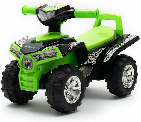 BabyMix Quad Car Ride On for 36+ Months with Sounds Green