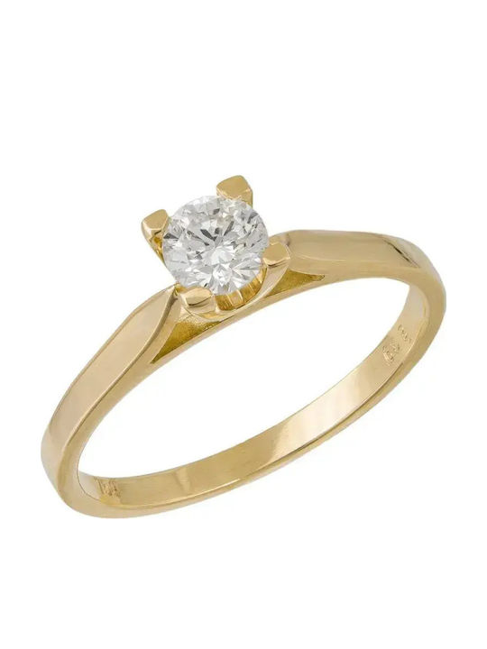 Single Stone from Gold 18K with Diamond