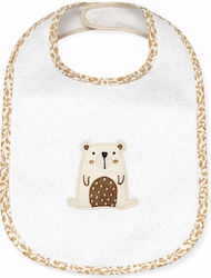 Baby Star Bib from 100% Cotton with Hoop & Loop Fastener Natura for 6 m+