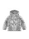 Kinder Freizeitjacke mit Kapuze Silver