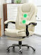 Homeone Stuhl Exekutive Friseurwaschbecken mit Neigung und Verstellbaren Armen Cream