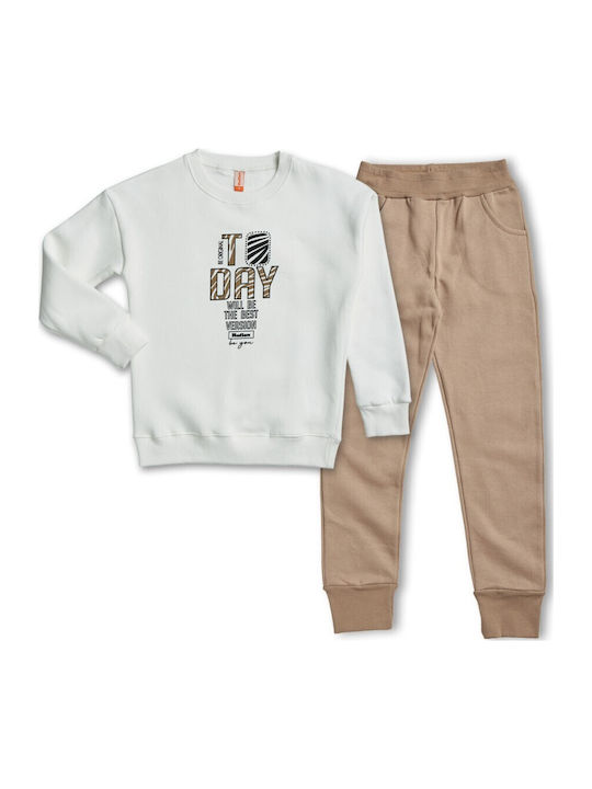 Kids Sweatpants Set White