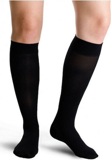 Varisan Top Socks Calf High Graduated Compression Normale with Silicone 23-32 mmHg Black