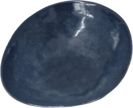 keleman Teller Suppe Oval Keramik Blau 19.5x17.5cm