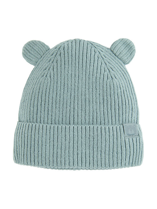 Kids Beanie Knitted Blue