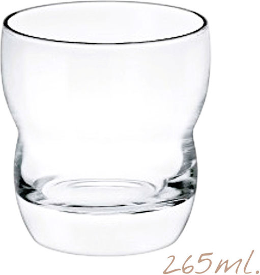 Borgonovo Set Brillen für Weiß- und Rotwein aus Glas Weiß 265ml 100692 6 Stück Borgonovo Set Brillen für Weiß- und Rotwein aus Glas Weiß 265ml 100692 6 Stück