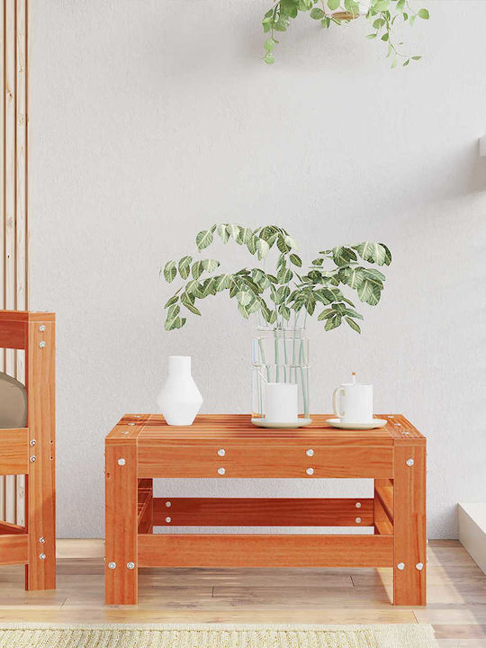 Zweisitziges Sofa Außenbereich Holz mit Kissen 57.5x57.5x30cm