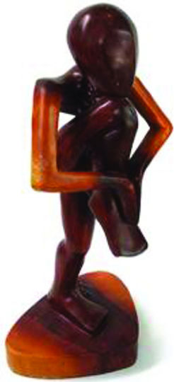 keleman Dekorativ Statuette aus Polyresin 53cm 1Stück
