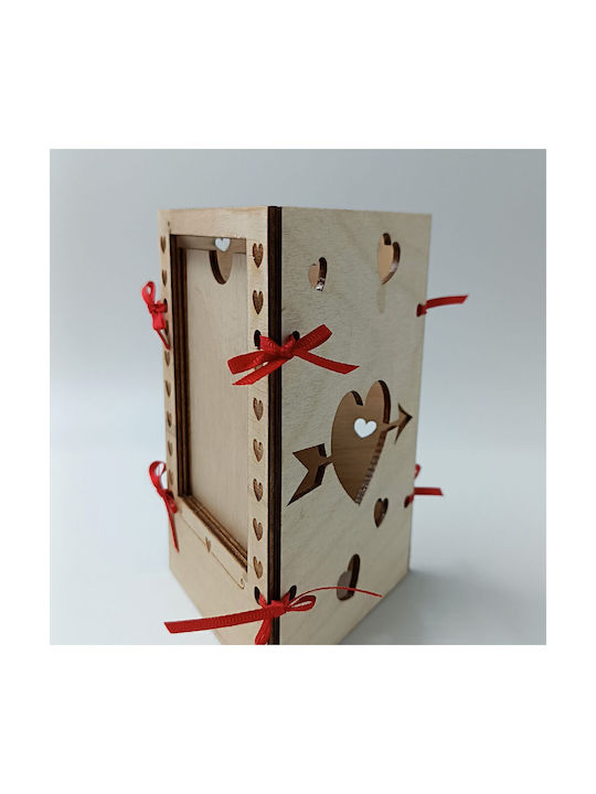 ToXylo Frame Wooden Heart Shaped with Beige Frame