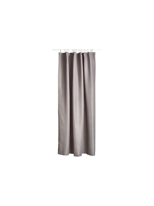 Zone Denmark Lux Κουρτίνα Μπάνιου Υφασμάτινη 180x220cm Grey