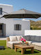 Hanging Aluminum Grey Garden & Terrace Parasol 3.5x3.5m
