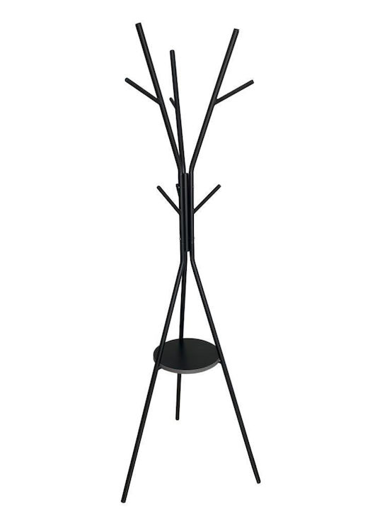 keleman Metallic Coat Rack Black 177.5cm