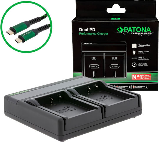 Patona Double Battery Charger Premium Compatible with Kodak