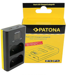 Patona Doppelter Batterieladegerät Lcd Usb Komp...