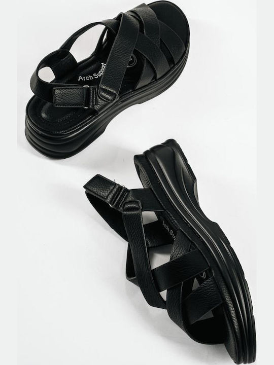 The Shoemart Γυναικεία Σανδάλια Μαύρα