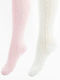 Cool Club Set Kids Tights Pink White