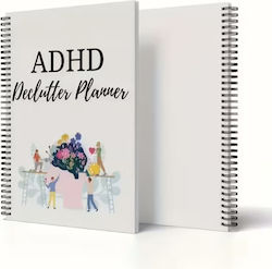 Adhd Declutter Planificator Agenda-Jurnal Set Structurat Pentru Organizarea Casei A5 28 Pagini