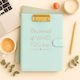 Notepad A5 Ruled Gold
