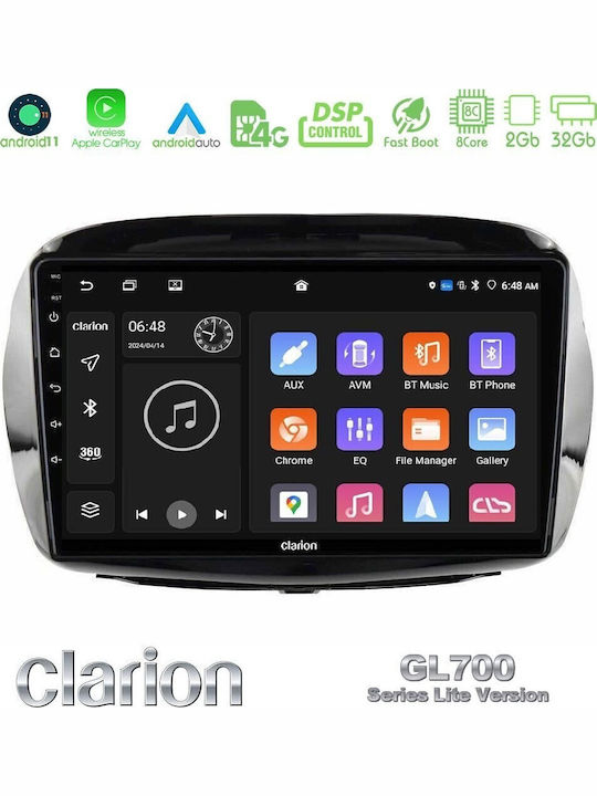 Clarion Gl700 Lite Series 8core Android11 2+32gb Honda Fr-v 2004-2009 Navigation Multimedia Tablet 10" Carplay + & Android Auto