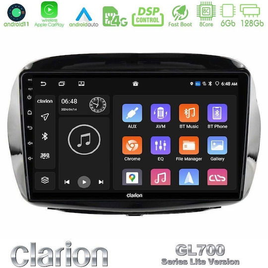 Clarion Gl700 Lite Series 8core Android11 6+128gb Honda Fr-v 2004-2009 Navigație Multimedia Tabletă 10" Apple CarPlay + Android Auto
