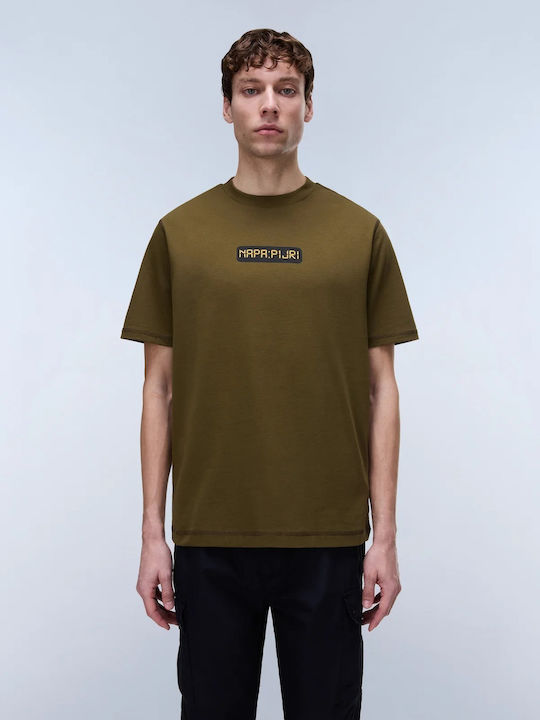 Napapijri T-Shirt Dunkel Khaki