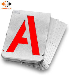 Stencil Set Letters A-z 250 Mm Gravurem 7002500b
