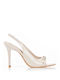 Pumps mit Riemchen & hoher Absatz Beige