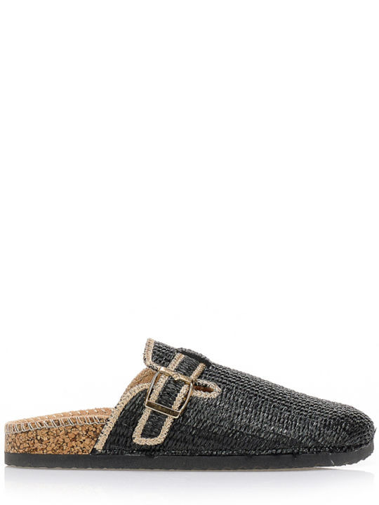 Flat Mules σε Μαύρο Χρώμα