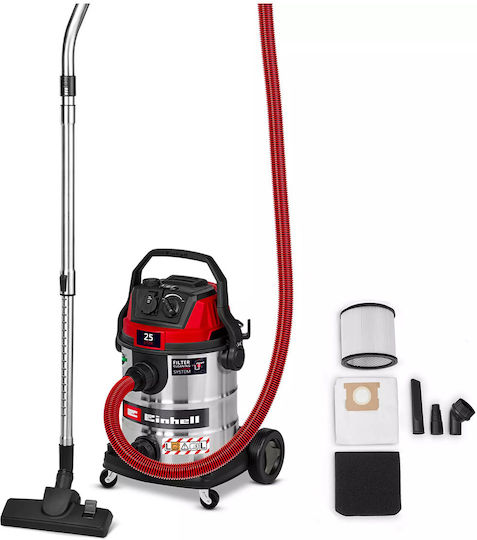 Einhell TE-VC 2580 SACL Vacuum Wet / Dry 1100W with Stainless Bin 25lt